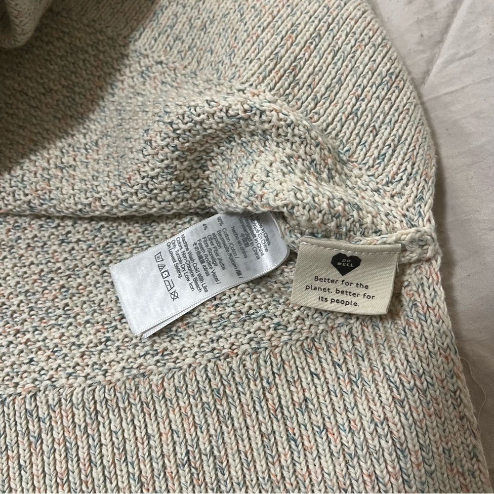 ❌SOLD❌Madewell Rainbow Marled Wakefield Button-Front Sweater Tank Size S - Picture 6 of 12
